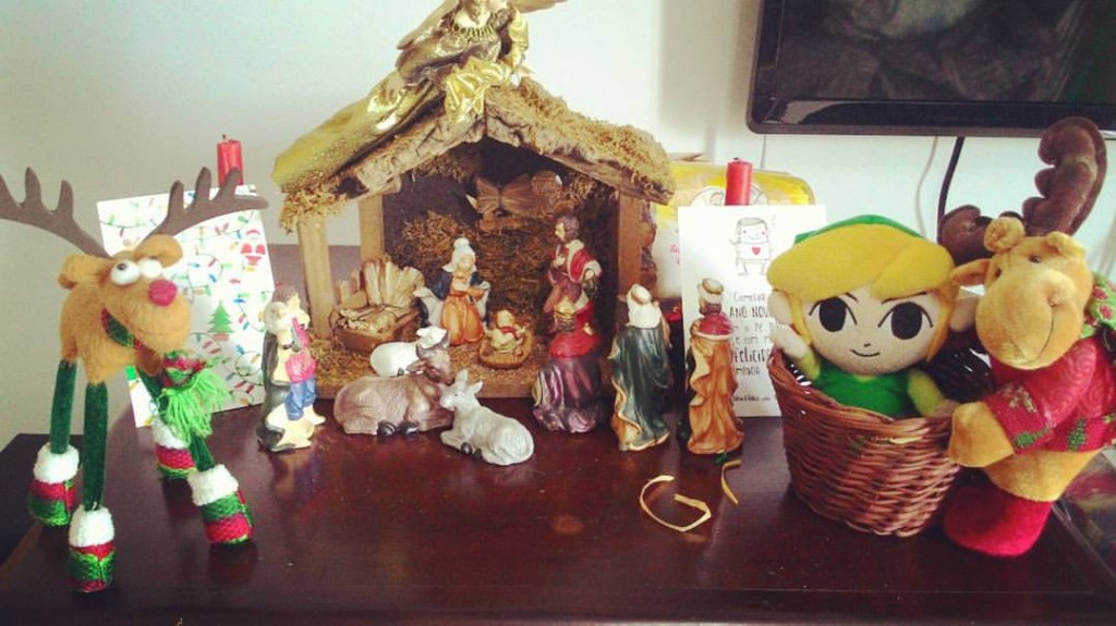Jovem Link e seus amigos natalinos desejam um feliz natal!